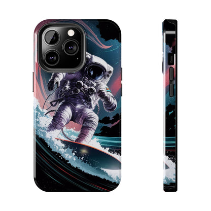 Cosmic Crest Astronaut Wave Rider Tough Phone Case