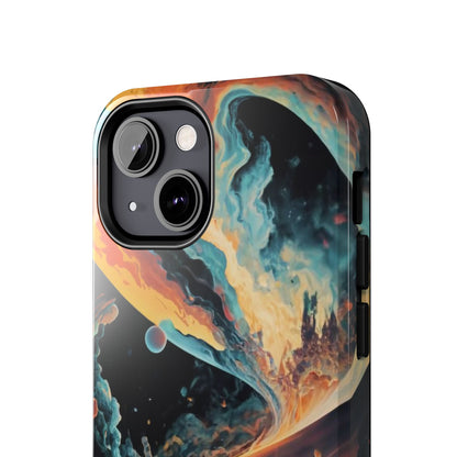 Retro Futuristic Space Odyssey Tough Phone Case