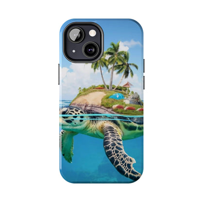 Island Turtle Ocean Adventure Tough Phone Case