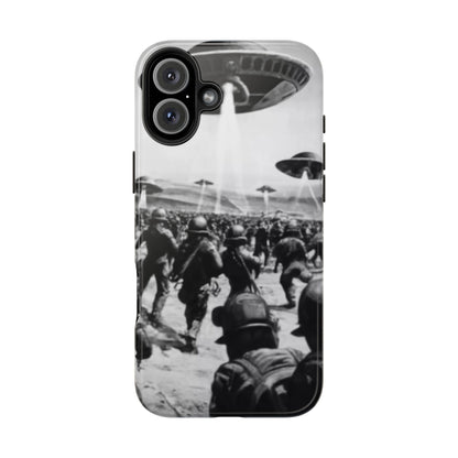RetroWar UFO Encounter Tough Phone Case