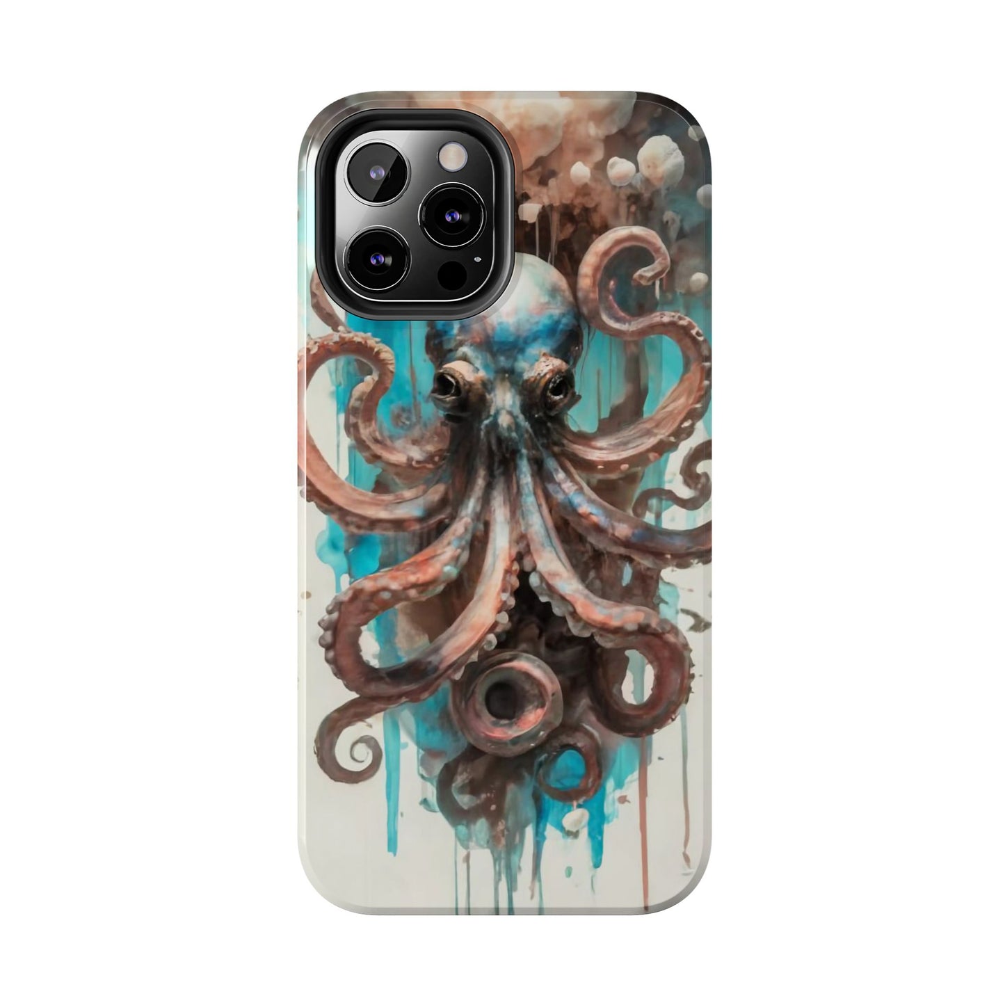 Serene Octopus Watercolor Tough Phone Case