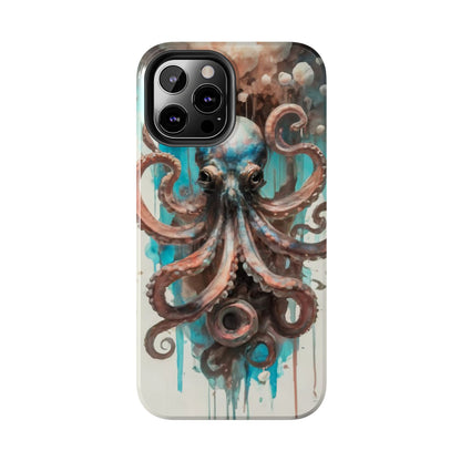 Serene Octopus Watercolor Tough Phone Case