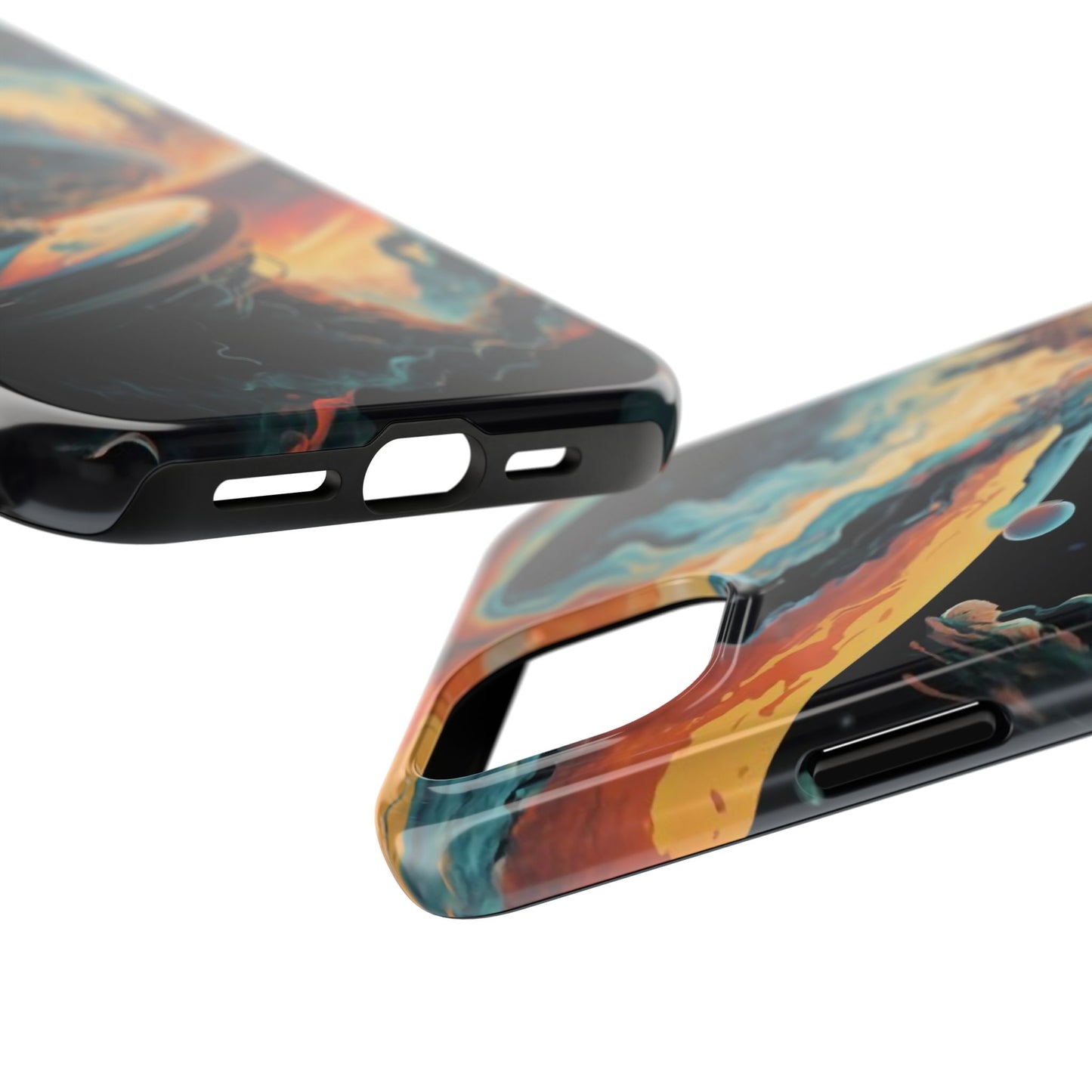 Retro Futuristic Space Odyssey Tough Phone Case