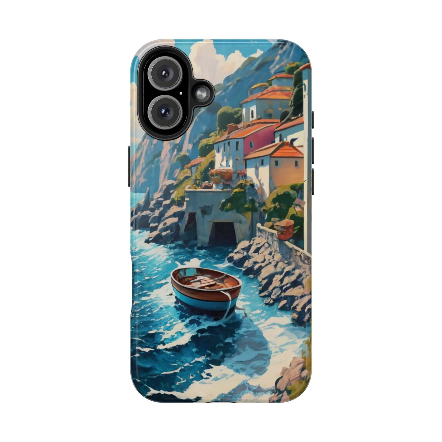 Coastal Dreamscape Boat Tough Phone Case