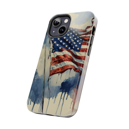 Tattered Glory American Flag Tough Phone Case