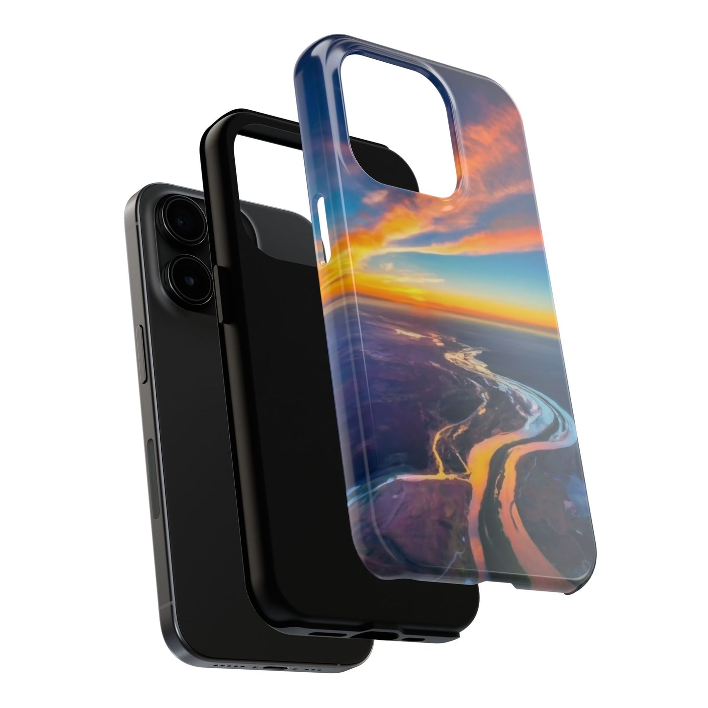 Celestial Sunset Earth View Tough Phone Case