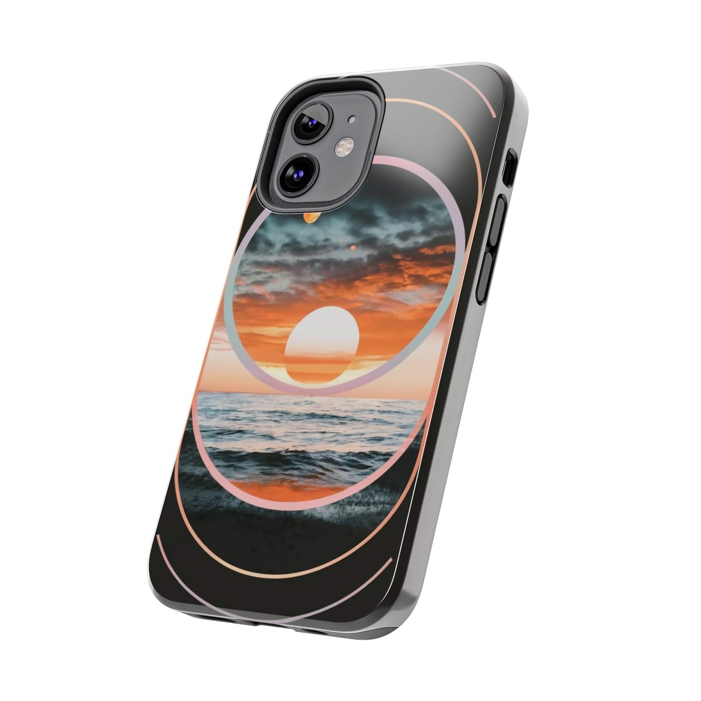 Fusion Sunset Abstract Art Tough Phone Case