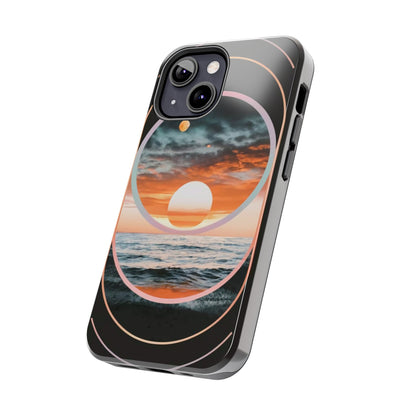 Fusion Sunset Abstract Art Tough Phone Case