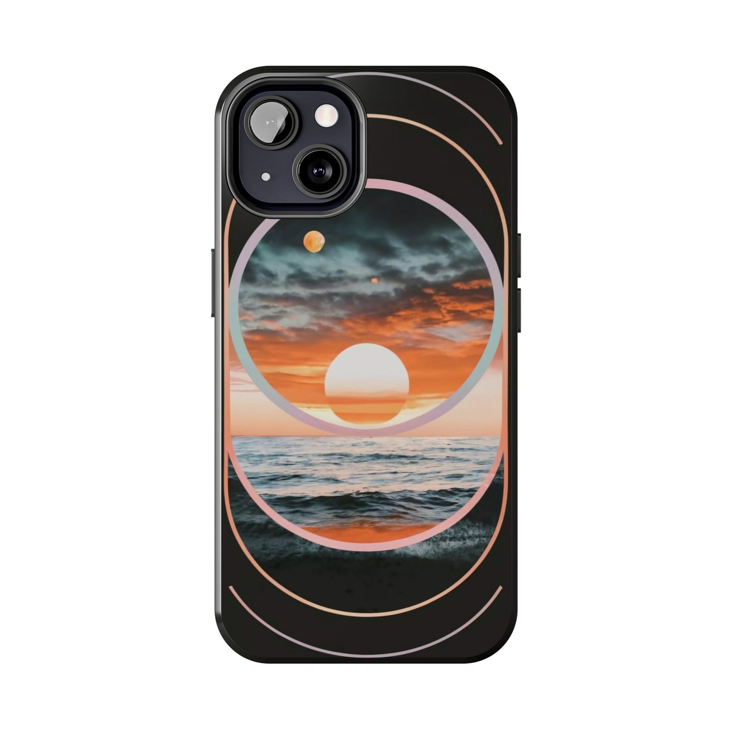 Fusion Sunset Abstract Art Tough Phone Case