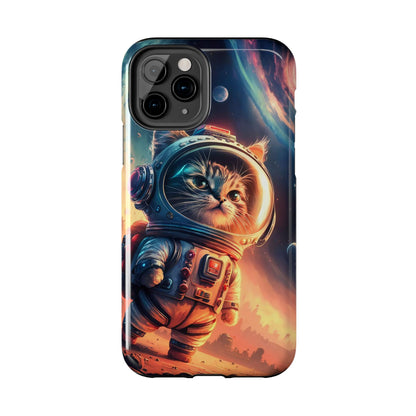 Cosmic Kitty Space Explorer Tough Phone Case