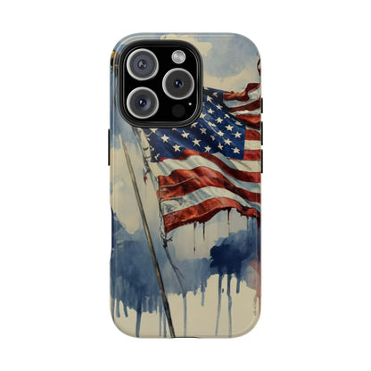 Tattered Glory American Flag Tough Phone Case