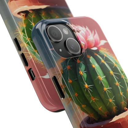 DesertBloom Terracotta Cactus Tough Phone Case