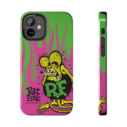 Fink Flames - Pink/Green - Tough Phone Case