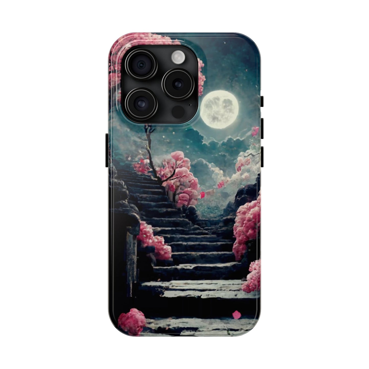 Mountain Path Cherry Blossoms Tough Phone Case