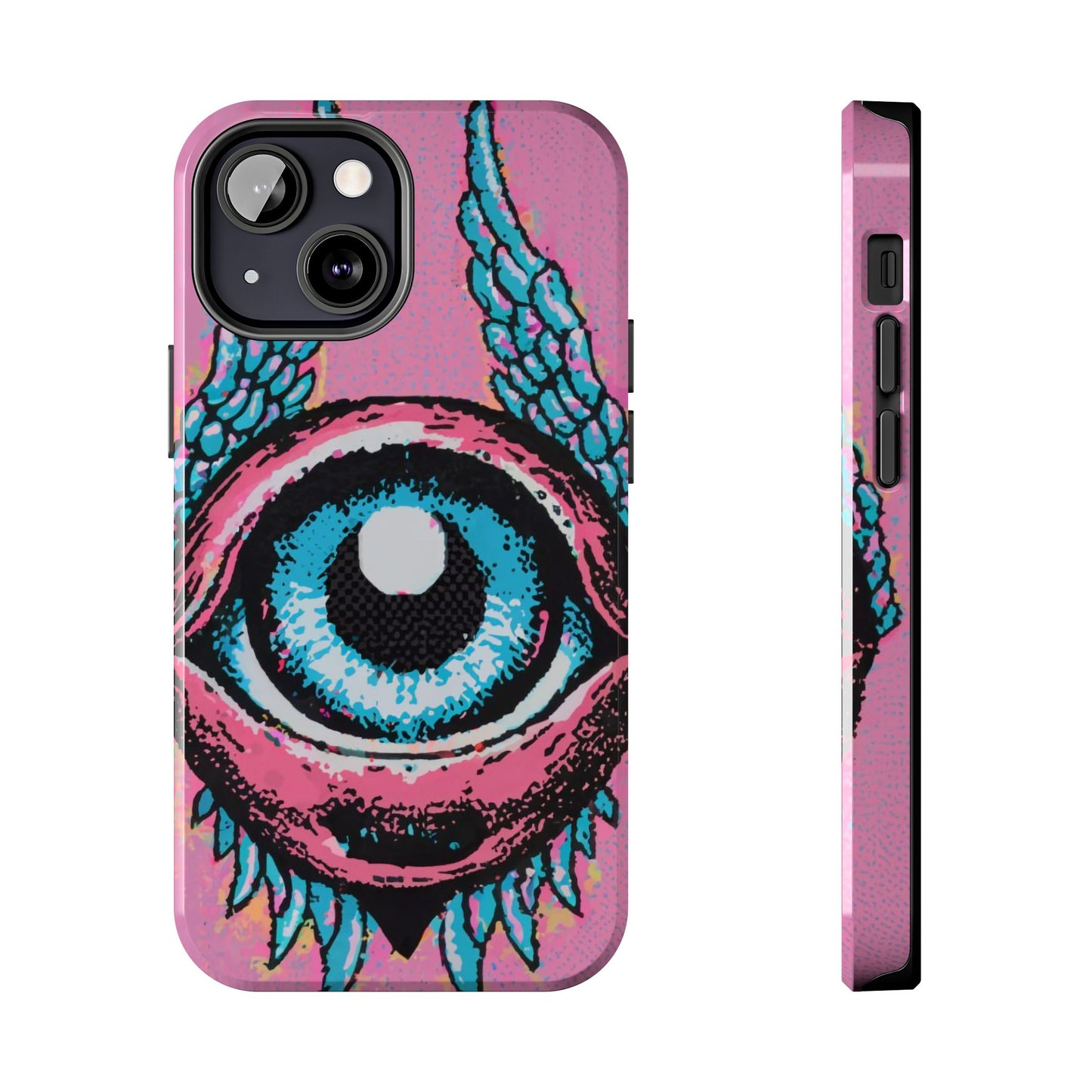 Halftone Horizon Eyeball iPhone Case