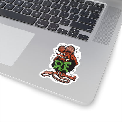 Revolt Red & Black Rat Fink Sticker