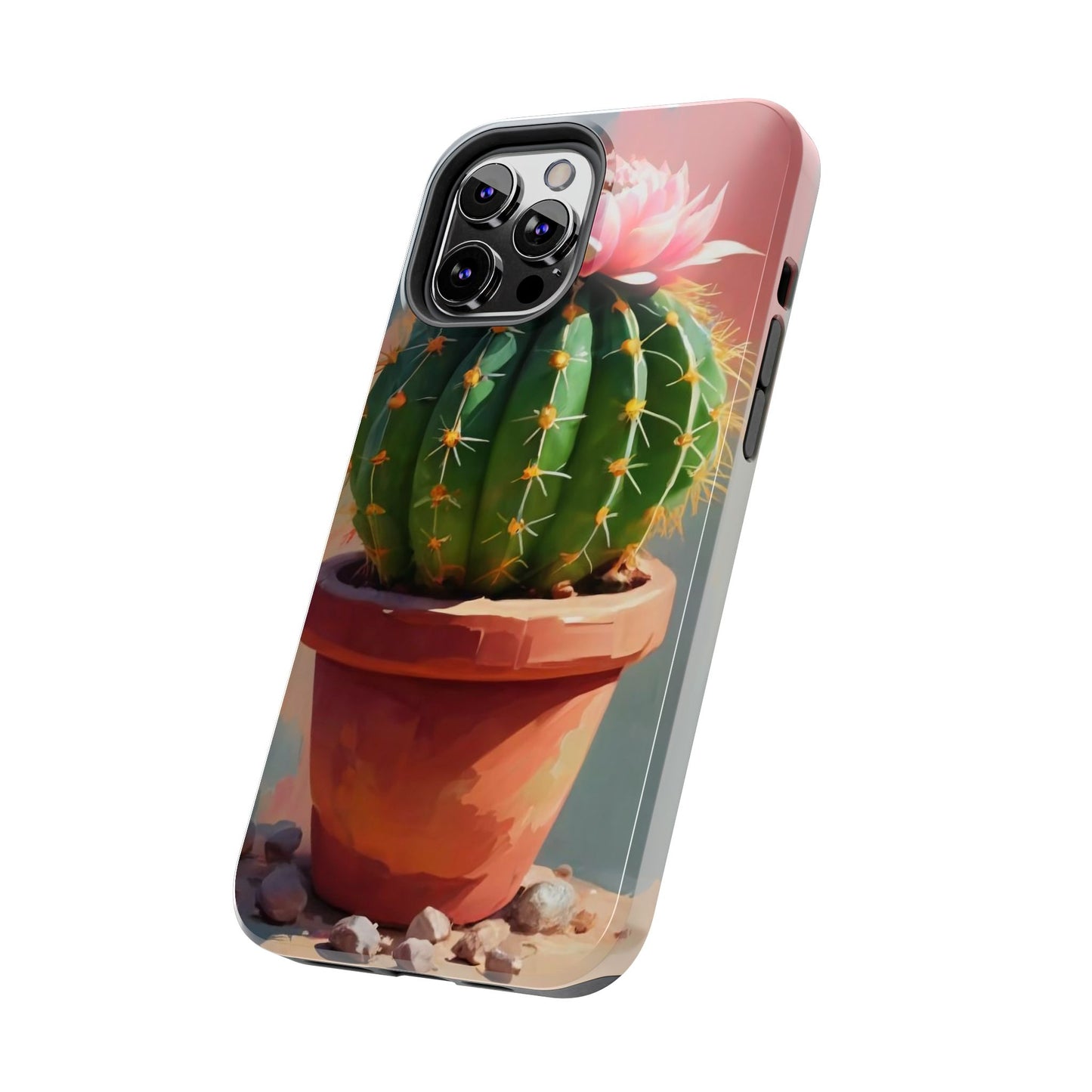 DesertBloom Terracotta Cactus Tough Phone Case