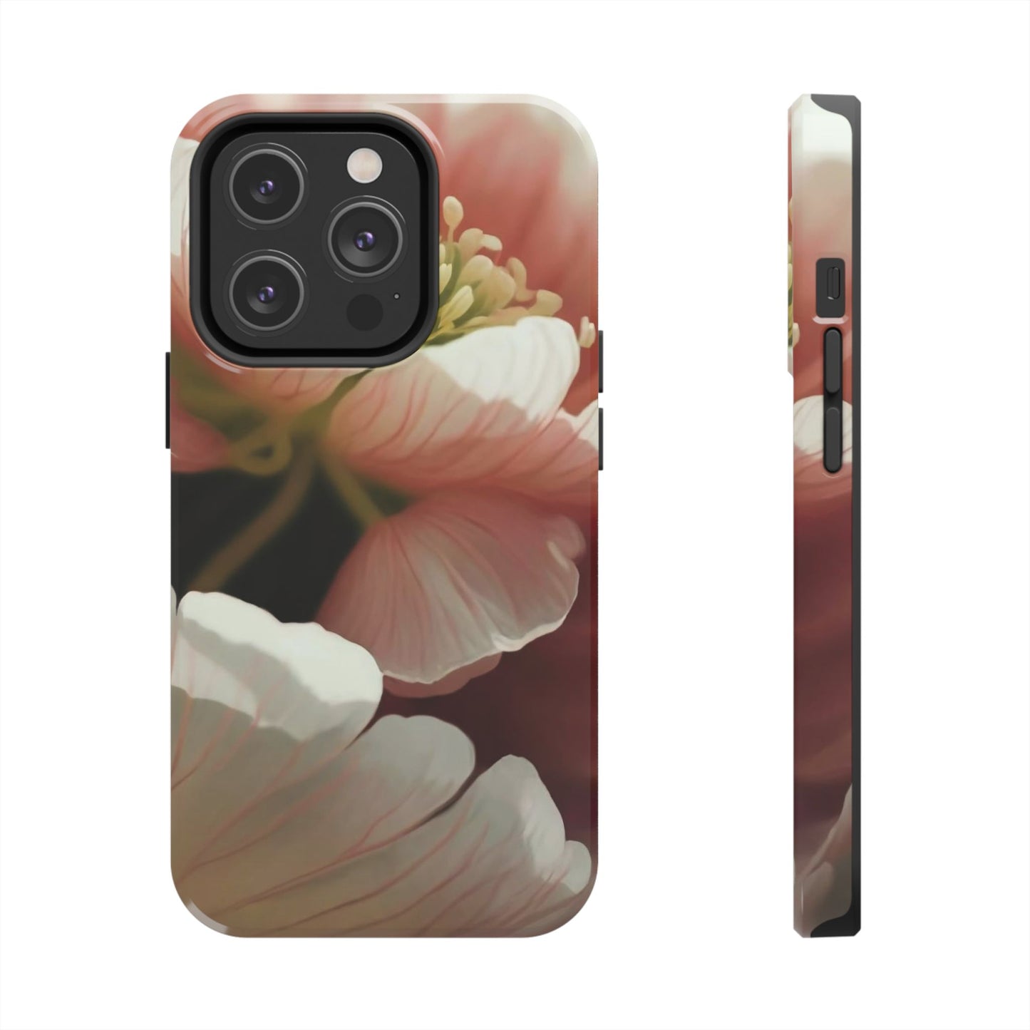 Pink Petal Watercolor Bloom Tough Phone Case