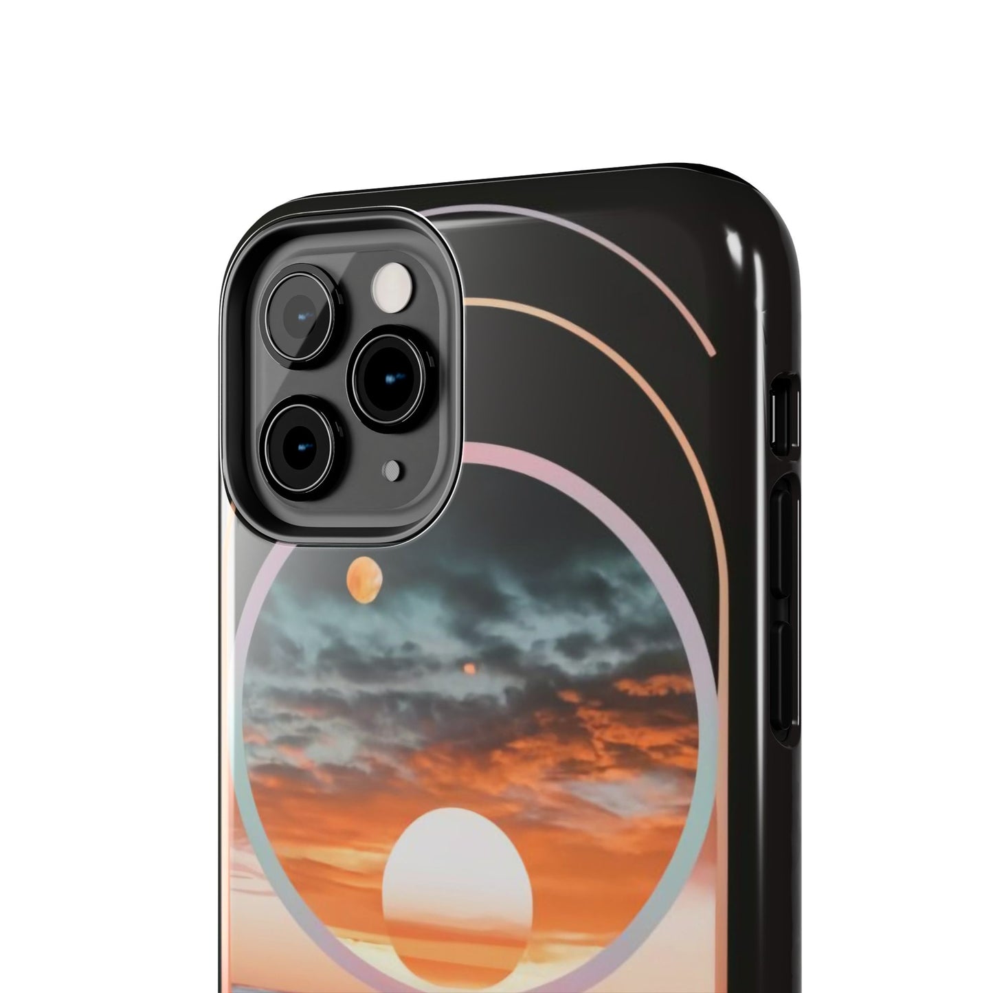 Fusion Sunset Abstract Art Tough Phone Case