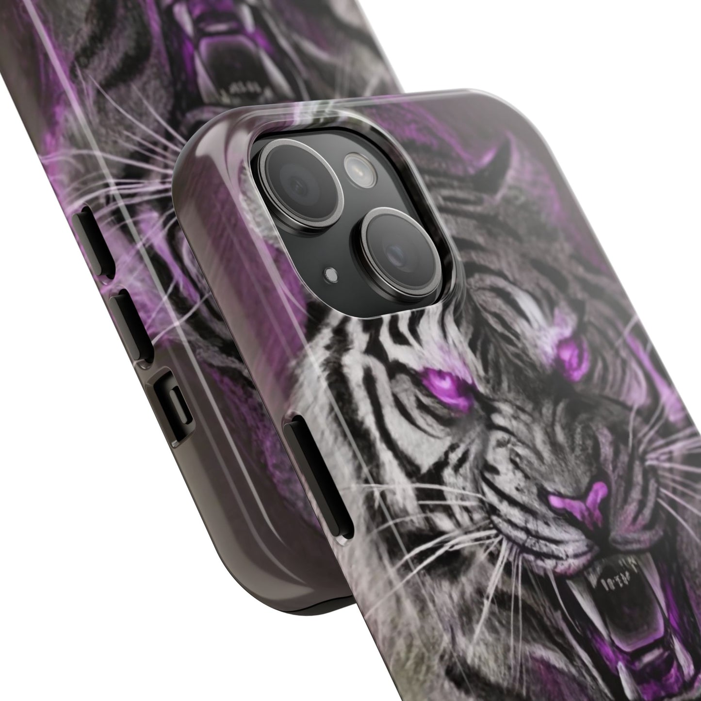 Enigmatic Hunter Tiger Sketch Tough Phone Case