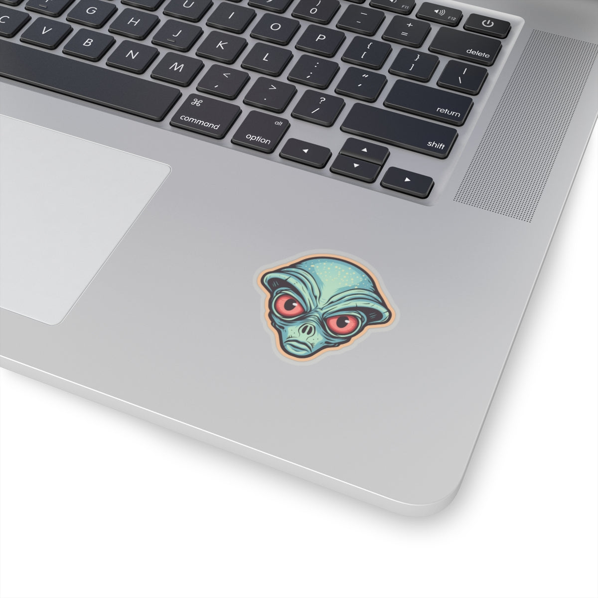 Mystic Green Alien Head Vinyl Sticker