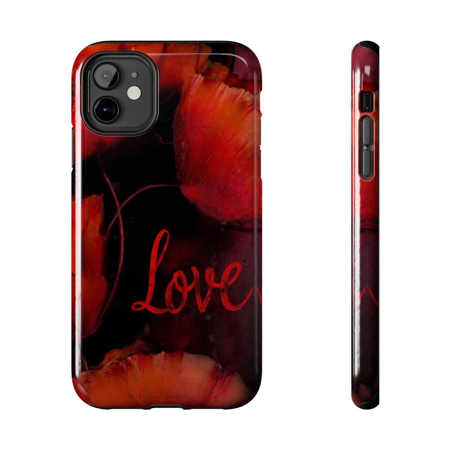 Crimson Love Blossoms Tough Phone Case