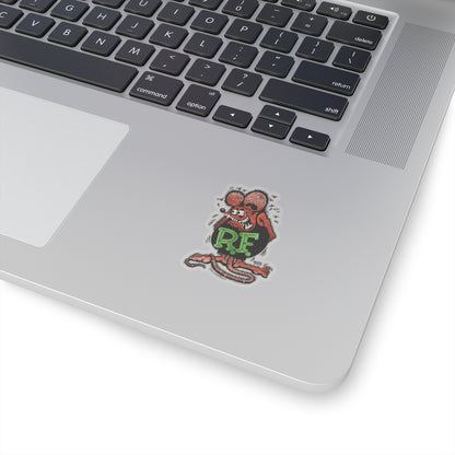 Revolt Red & Black Rat Fink Sticker