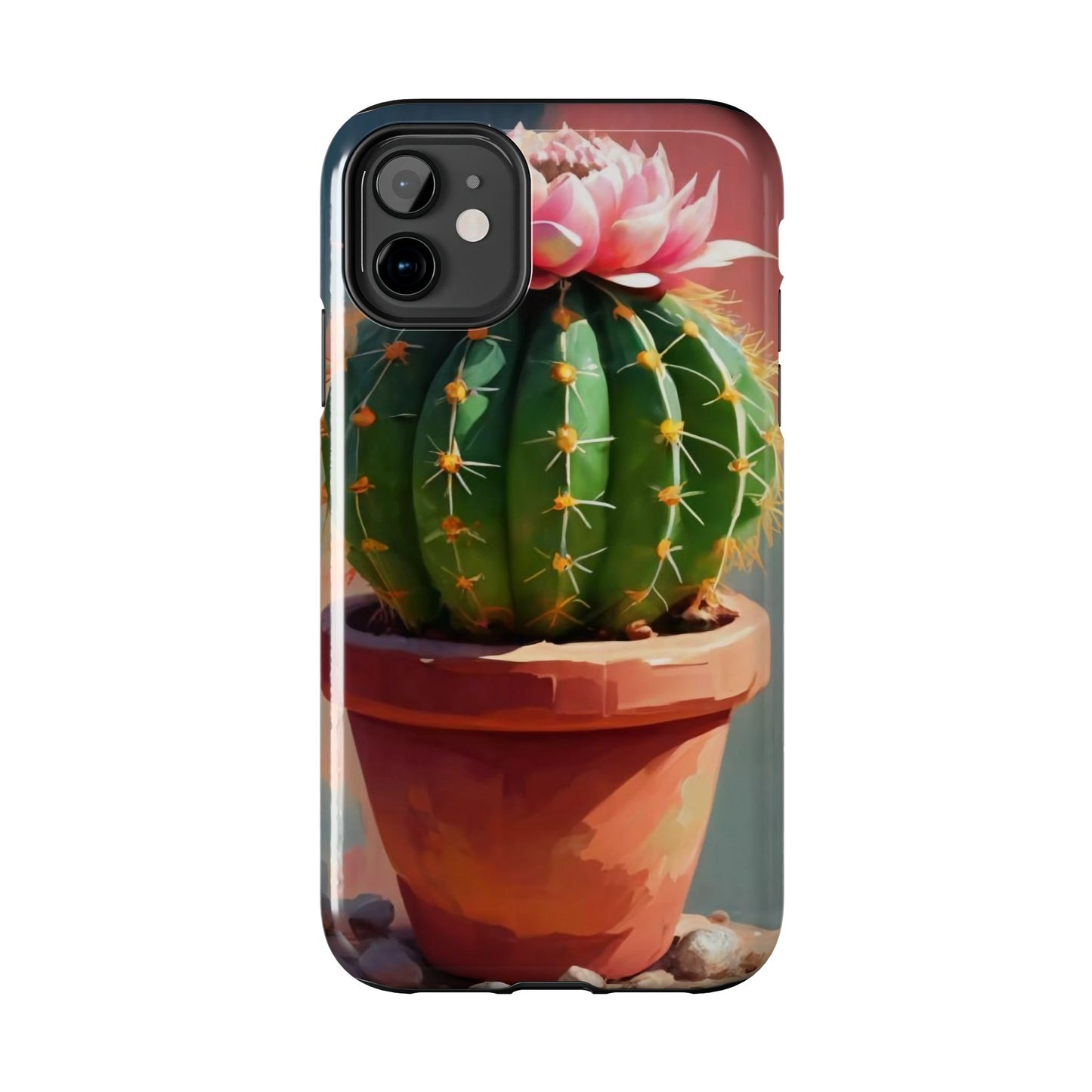 DesertBloom Terracotta Cactus Tough Phone Case