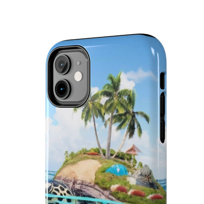 Island Turtle Ocean Adventure Tough Phone Case