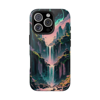 Moonfall Cascades Night View Tough Phone Case