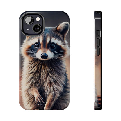 Abstract Raccoon Charm Tough Phone Case