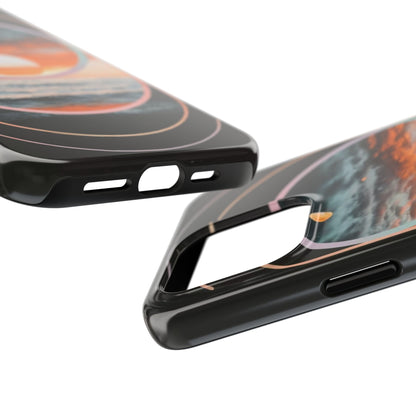 Fusion Sunset Abstract Art Tough Phone Case