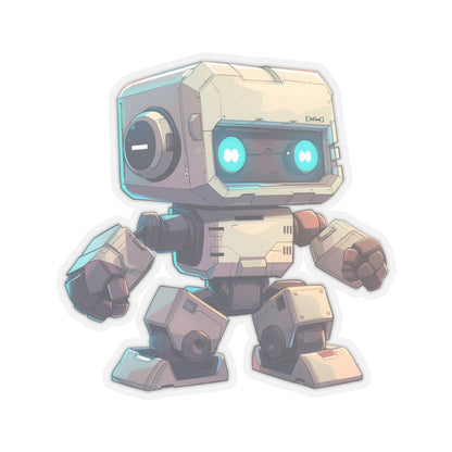 Off-White Blocky Robot Vinyl Sticker