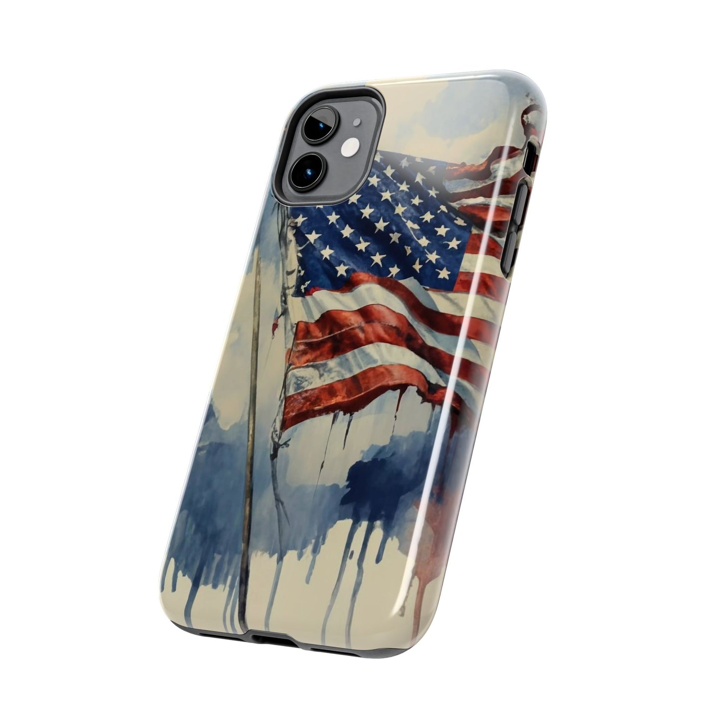 Tattered Glory American Flag Tough Phone Case