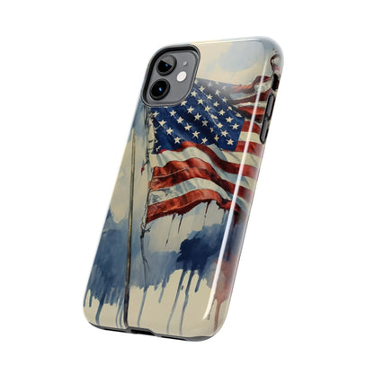 Tattered Glory American Flag Tough Phone Case