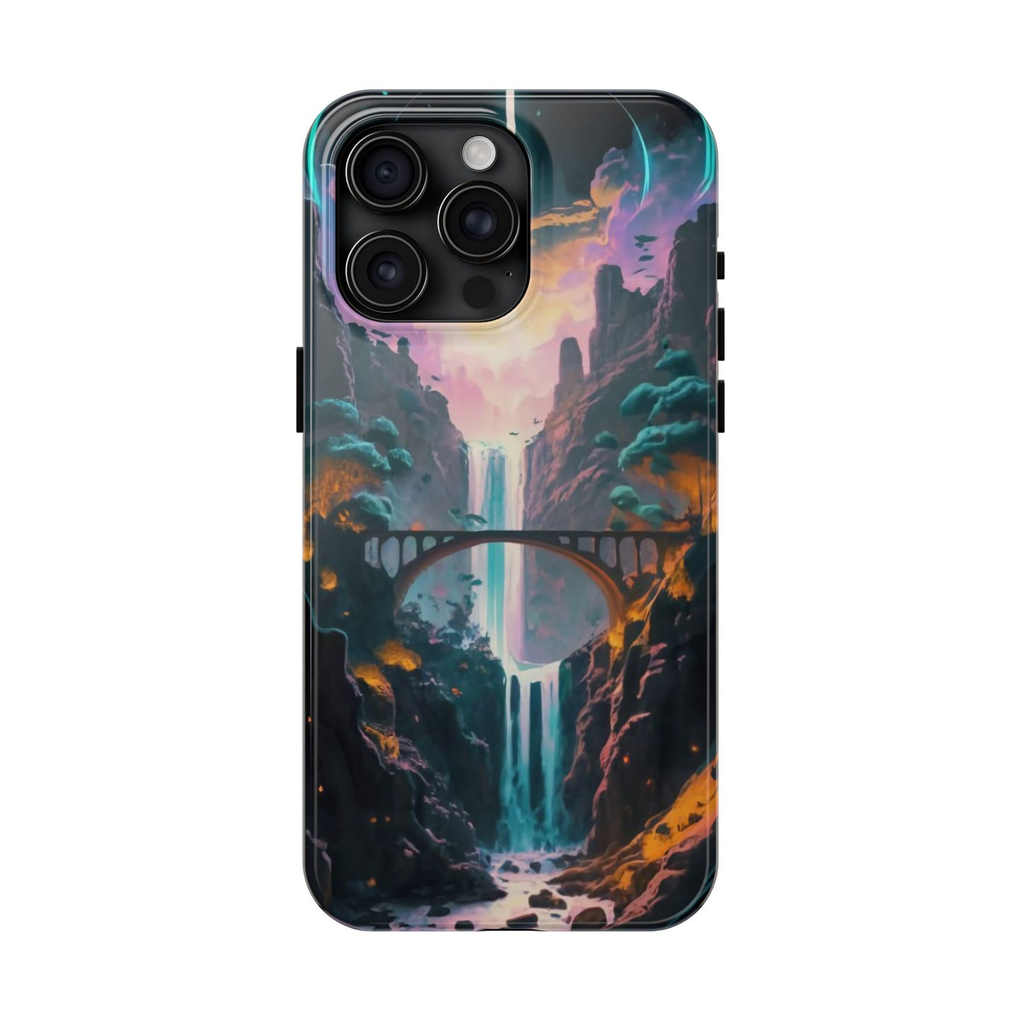 Midnight Cascade Blue Moon Tough Phone Case