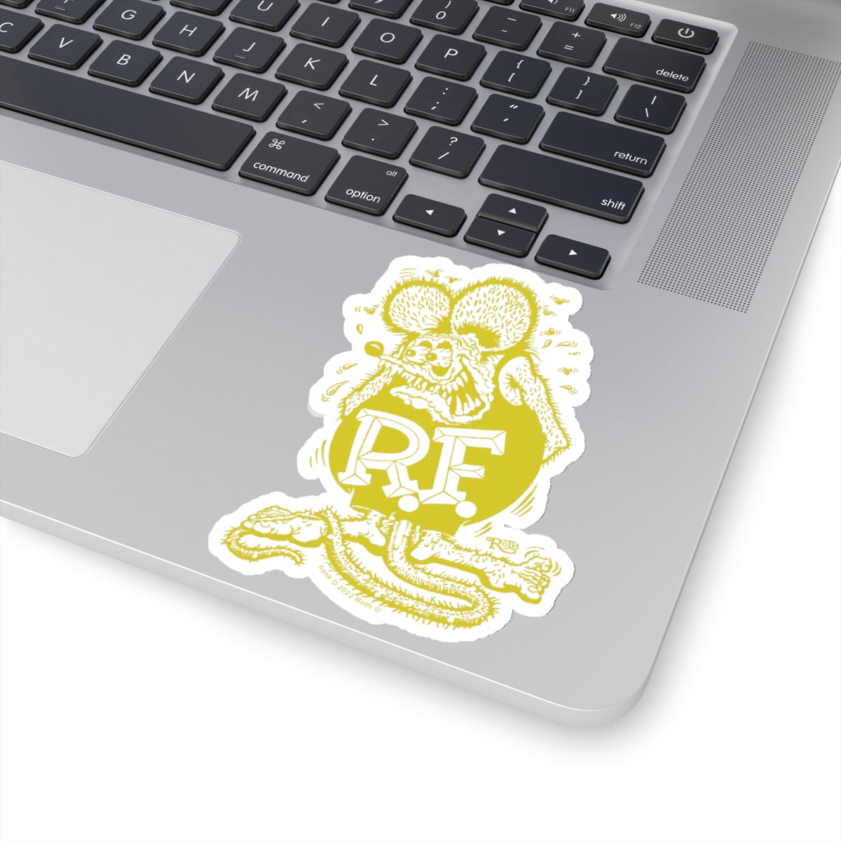 Signature Yellow Rat Fink Sticker