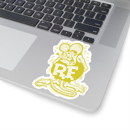 Signature Yellow Rat Fink Sticker