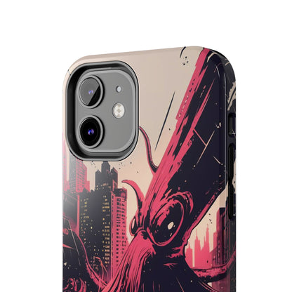 Kraken Rampage Cityscape Tough Phone Case