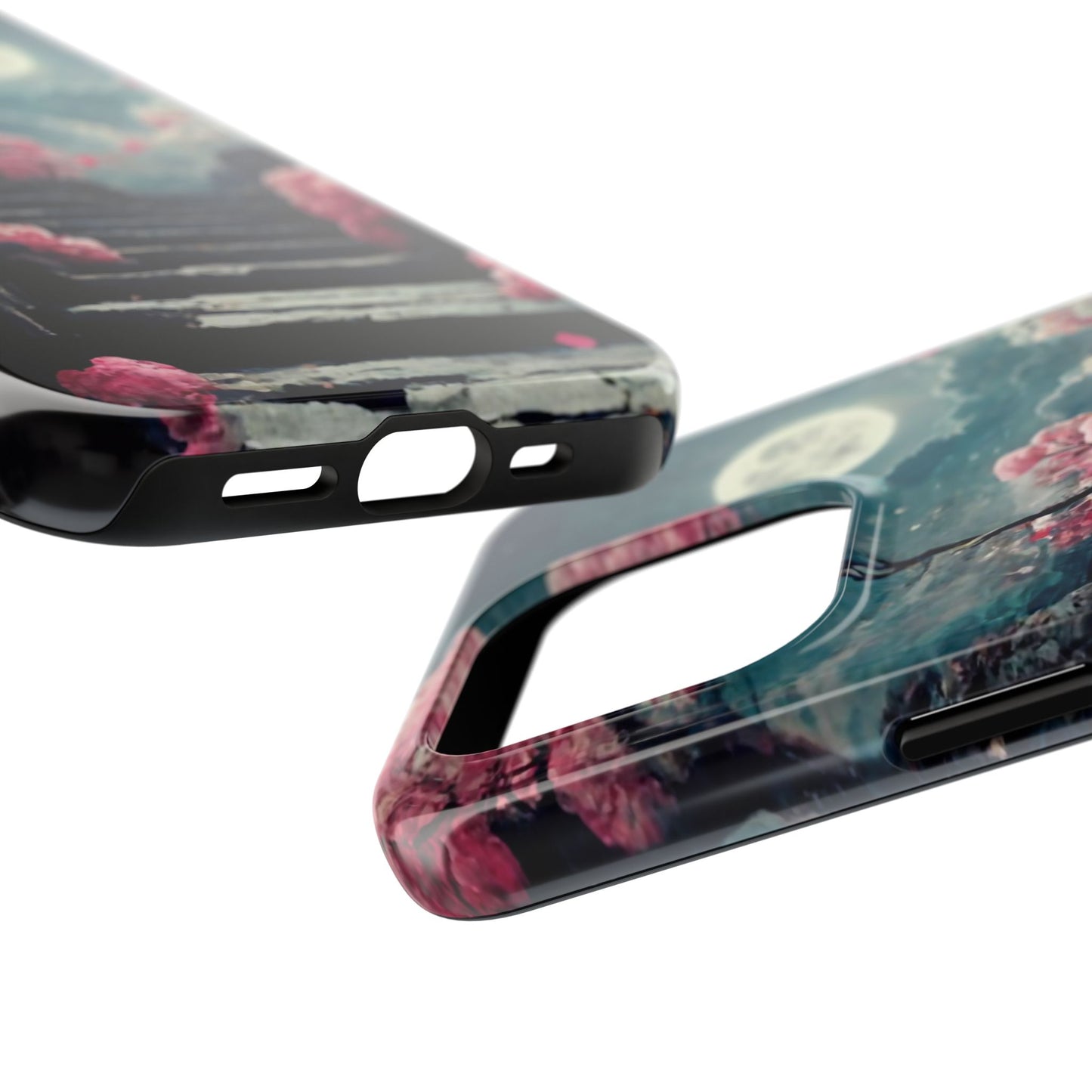 Mountain Path Cherry Blossoms Tough Phone Case