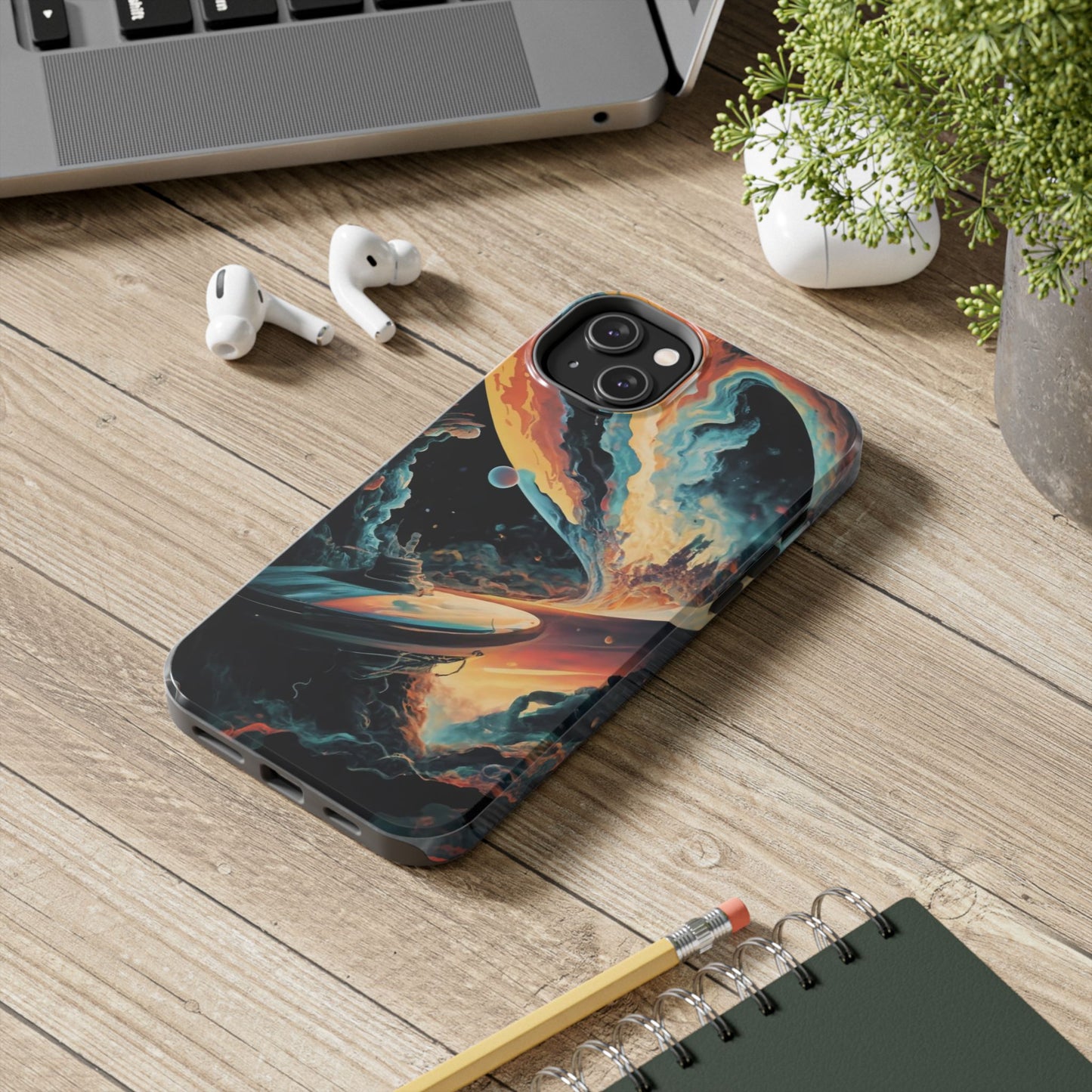 Retro Futuristic Space Odyssey Tough Phone Case
