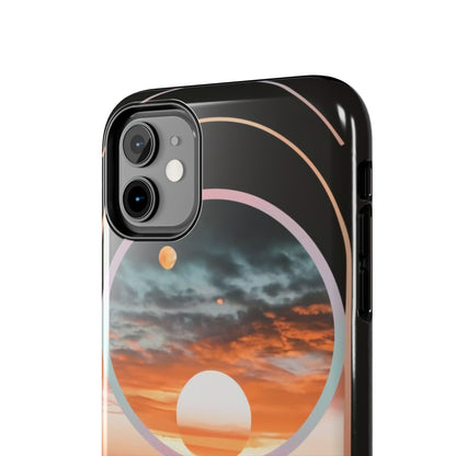 Fusion Sunset Abstract Art Tough Phone Case