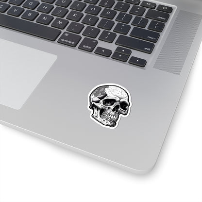 Monochrome Skull Sticker