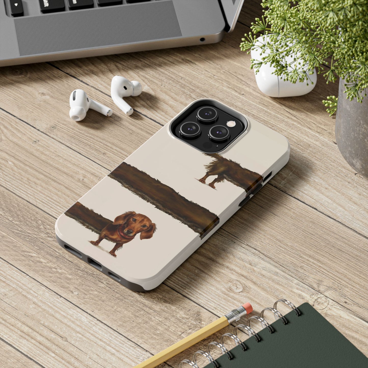 Wraparound Dachshund Long Dog Tough Phone Case