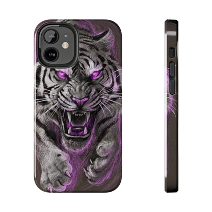 Enigmatic Hunter Tiger Sketch Tough Phone Case