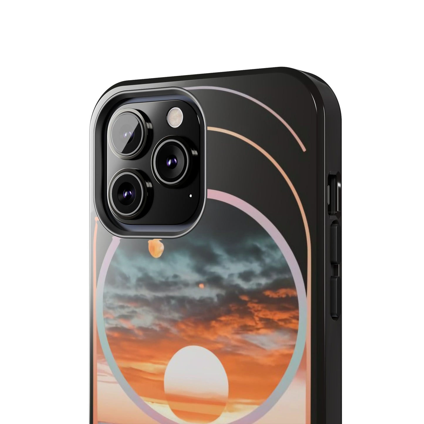 Fusion Sunset Abstract Art Tough Phone Case