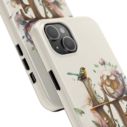 Lovebird and Bloom Watercolor Tough Phone Case