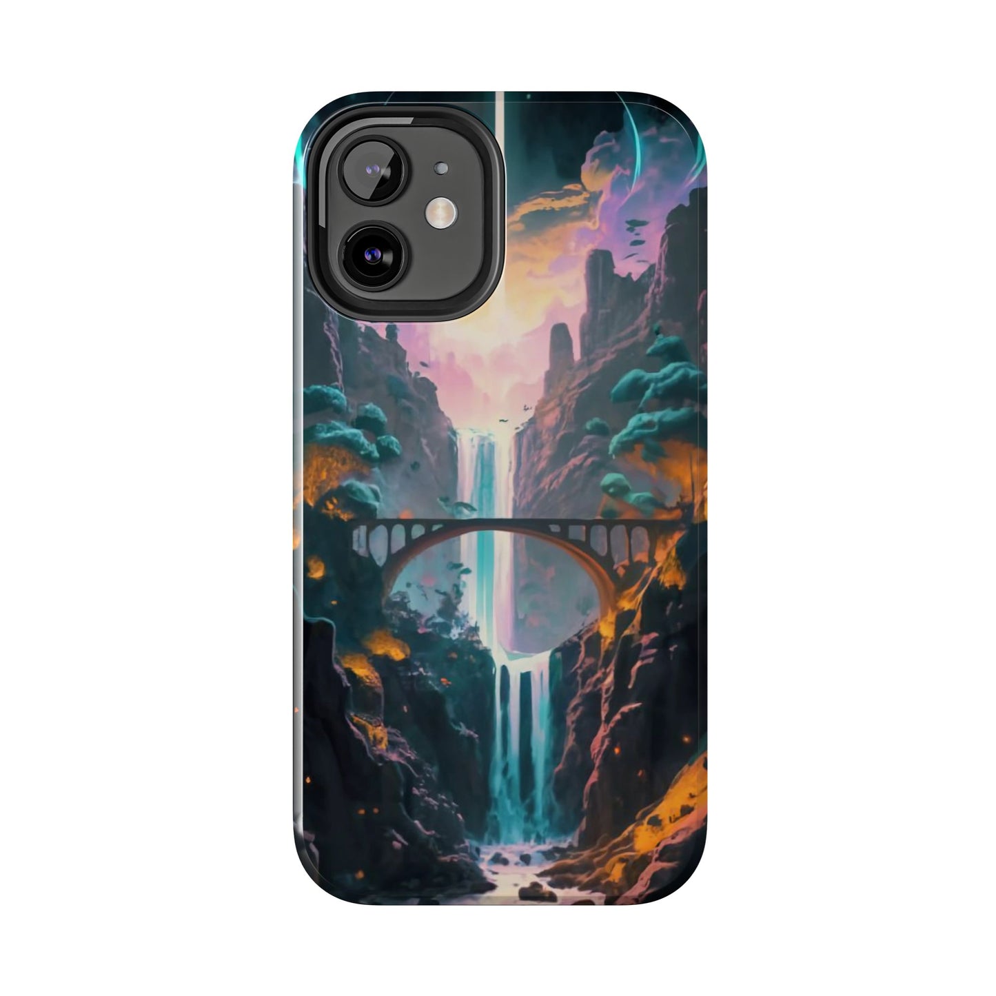 Midnight Cascade Blue Moon Tough Phone Case