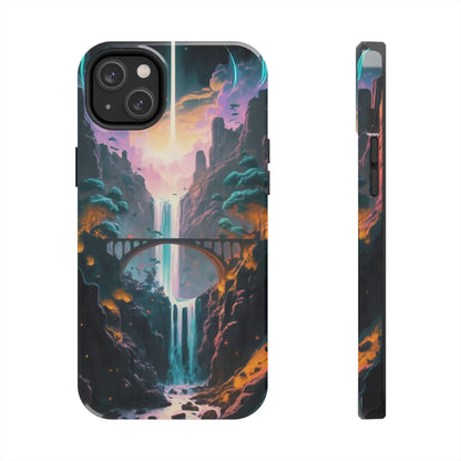 Midnight Cascade Blue Moon Tough Phone Case