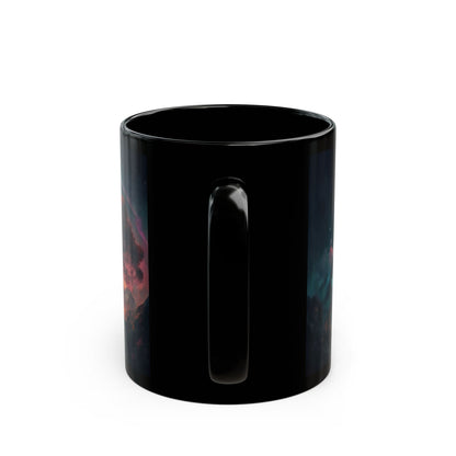 Crimson Blossom Planet Mug